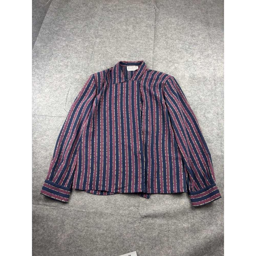 VTG Pendleton Country Sophisticates Striped Button Up Blouse 90s Women's 8